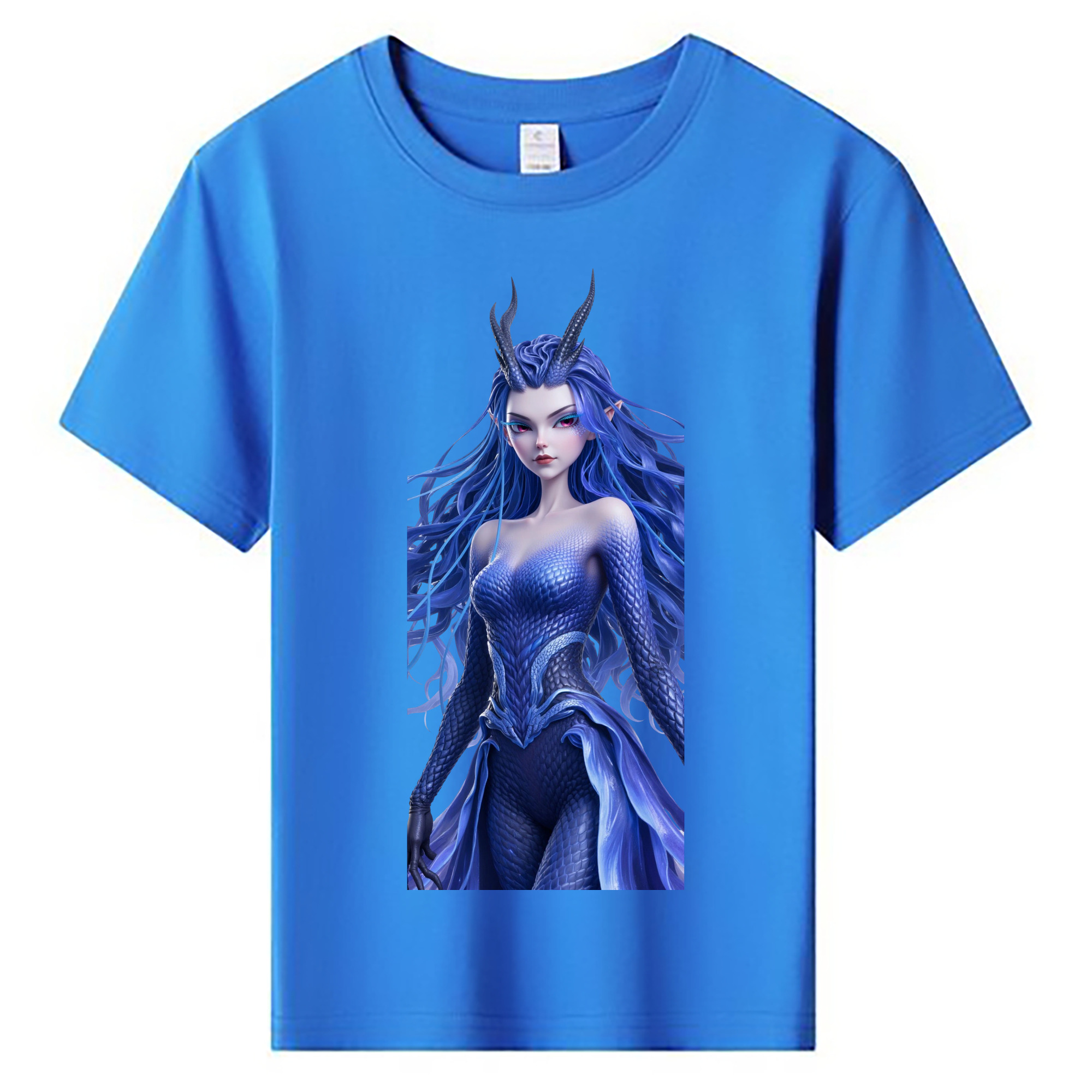 （画像用） Ne Zha 2 ナタ 魔童の大暴れ 綿100％キッズTシャツ（フロントプリント）